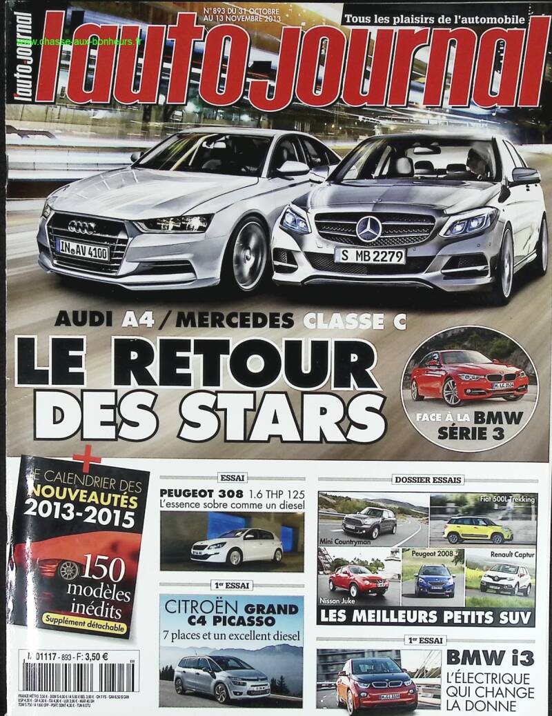 Audi A4 Mercedes C-Class - L'auto journal - n° 893 - 2013 - magazine review - car