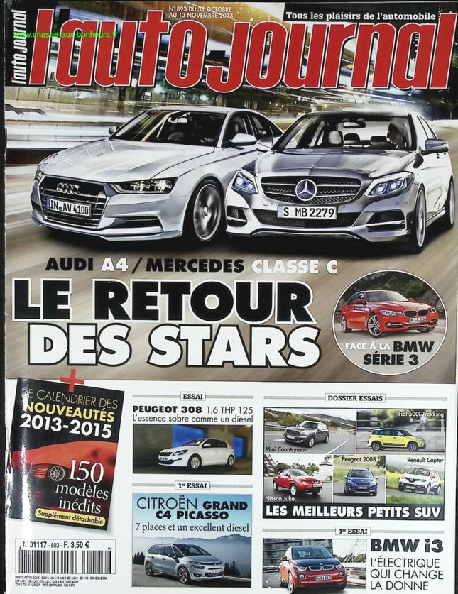 Audi A4 Mercedes C-Klasse - L'auto journal - Nr. 893 - 2013 - Zeitschriftenbericht - Auto