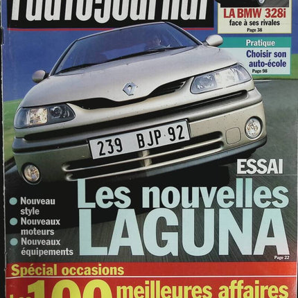 Essai Renault Laguna - L'auto journal - n° 487 - 1998 - revue magazine - voiture