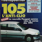 Peugeot 105 the anti-Renault Clio - L'auto journal - n° 20 - 1990 - magazine review - car
