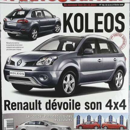 Renault Koleos - L'auto journal - n° 744 - 2008 - magazine review - car