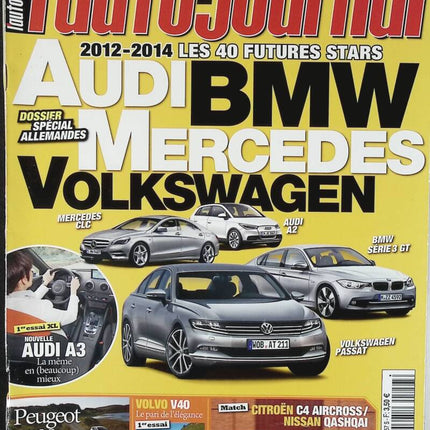Les 40 futurs stars - L'auto journal - n° 857 - 2012 - revue magazine - voiture