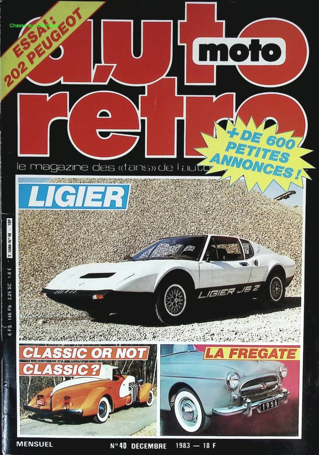 Ligier Fregate - Retro Auto Moto - No. 40 - 1983 - magazine review - car