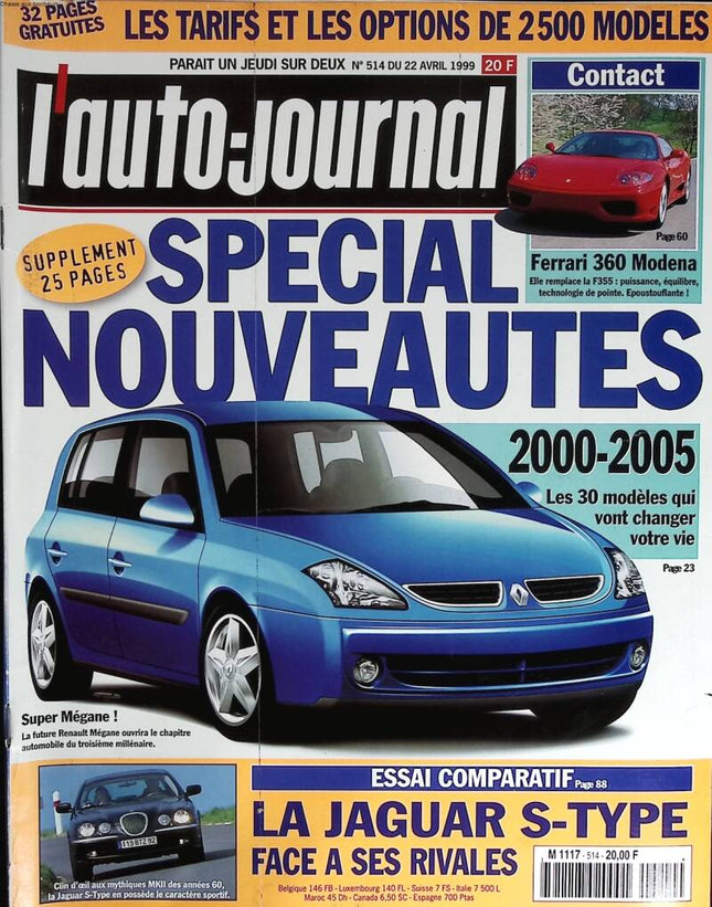 Special new releases - L'auto journal - n° 514 - 1999 - magazine review - car