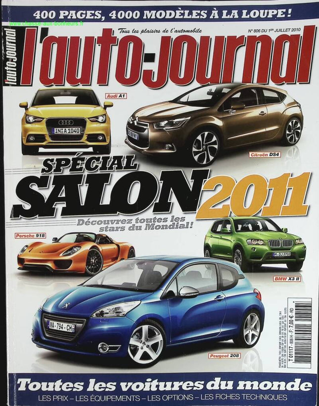 Spécial salon 2011 - L'auto journal - n° 806 - 2010 - revue magazine - voiture