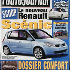 Le nouveau Renault Scénic - L'auto journal - n° 588 - 2002 - revue magazine - voiture
