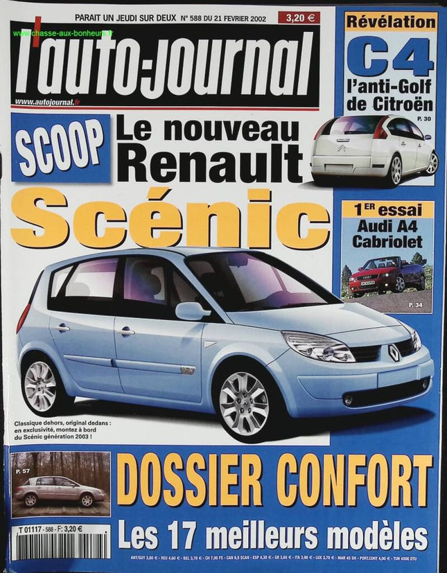 Der neue Renault Scénic - L'auto journal - Nr. 588 - 2002 - Zeitschriftenbericht - Auto