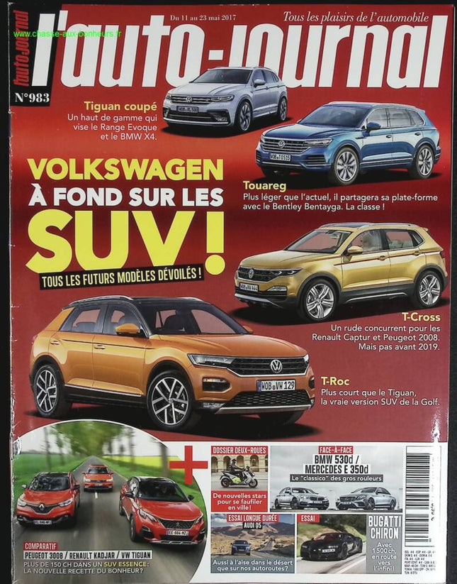 Volkswagen à fond sur les SUV - L'auto journal - n° 983 - 2017 - revue magazine - voiture