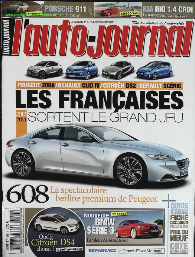 French women pull out all the stops - L'auto journal - n° 843 - 2011 - magazine review - car