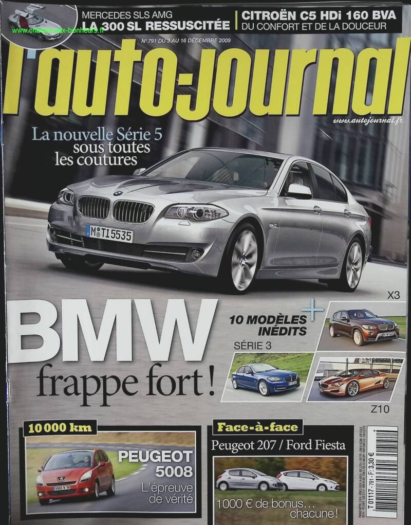 BMW frappe fort - L'auto journal - n° 791 - 2009 - revue magazine - voiture