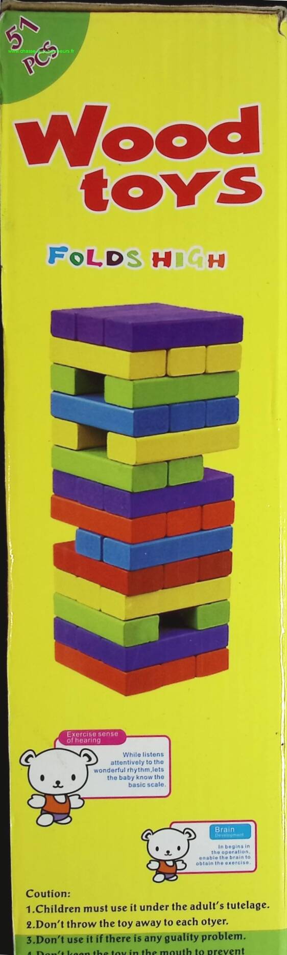 Wood toys Jeu en bois à empiler – Jenga game – Buki - jeu de société