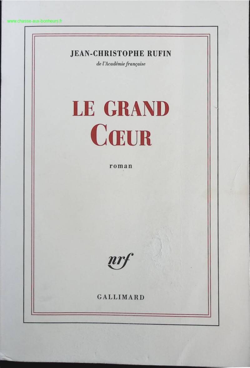 The Big Heart - Jean-Christophe Rufin - Book