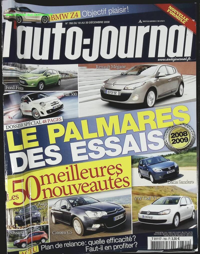 Die Testergebnisse - L'auto journal - Nr. 766 - 2008 - Zeitschriftentest - Auto