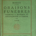 Oraisons funèbres - Bossuet - livre