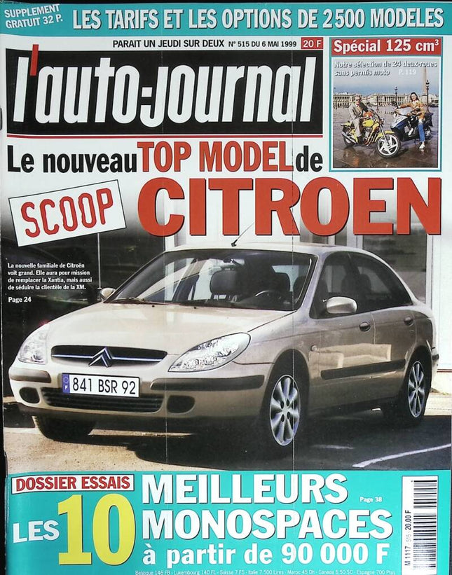 Citroën's new top model - L'auto journal - n° 515 - 1999 - magazine review - car
