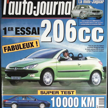 1. Test 206 CC - L'auto journal - Nr. 554 - 2000 - Zeitschriftentest - Auto