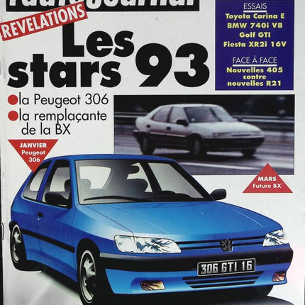 Les stars 93 - L'auto journal - n° 13 - 1992 - revue magazine - voiture