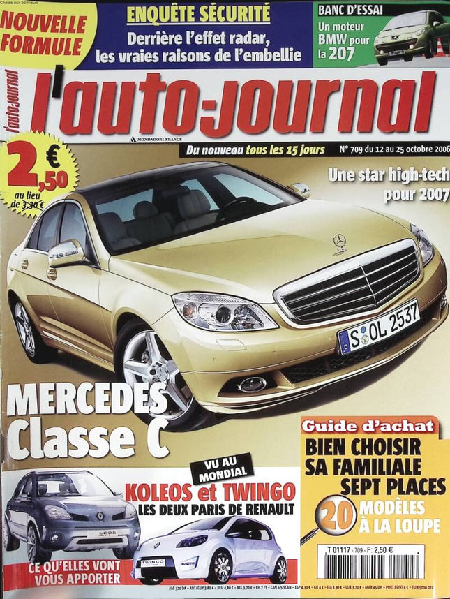Mercedes C-Class - L'auto journal - No. 709 - 2006 - magazine review - car