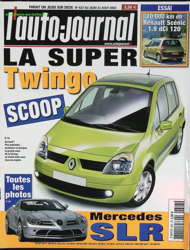 La super Renault Twingo - L'auto journal - n° 627 - 2003 - revue magazine - voiture