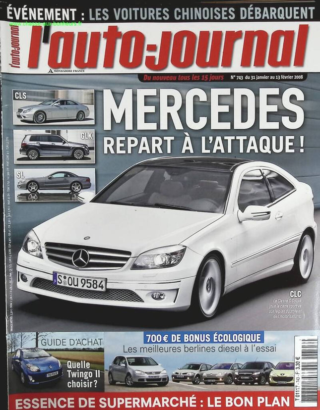 Mercedes greift erneut an - L'auto journal - Nr. 743 - 2008 - Zeitschriftenbericht - Auto