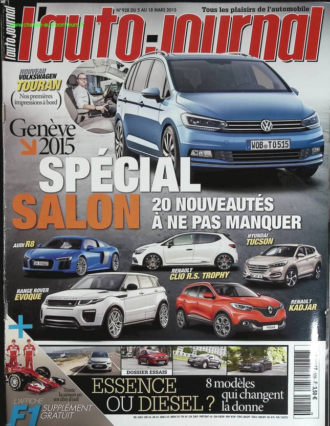 Spécial salon - L'auto journal - n° 928 - 2015 - revue magazine - voiture