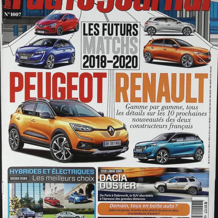 Peugeot Renault - L'auto journal - n° 1007 - 2018 - magazine review - car