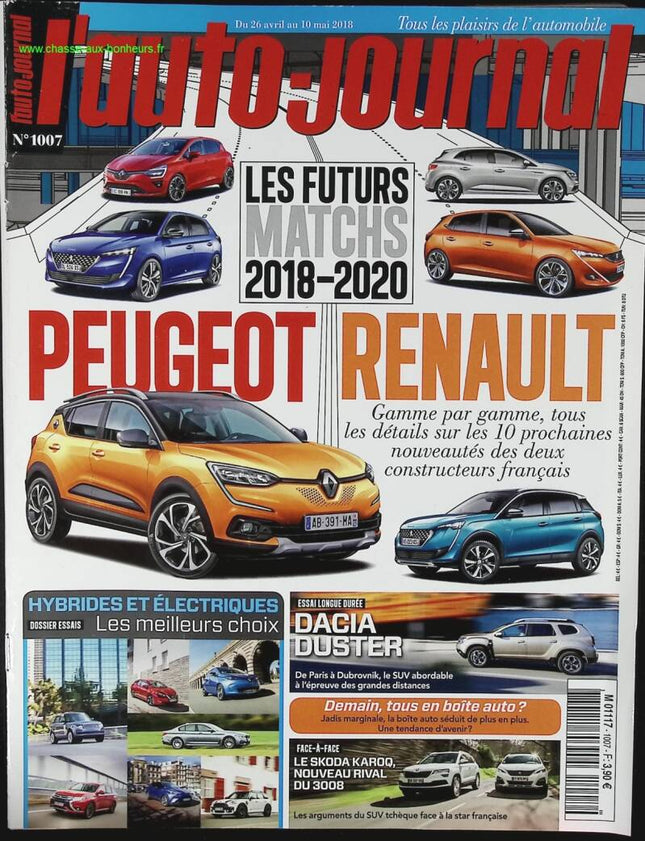 Peugeot Renault - L'auto journal - Nr. 1007 - 2018 - Zeitschriftenbericht - Auto