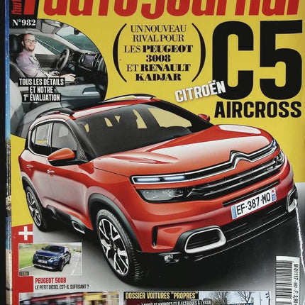 Citroën C5 Aircross - L'auto journal - n° 982 - 2017 - revue magazine - voiture