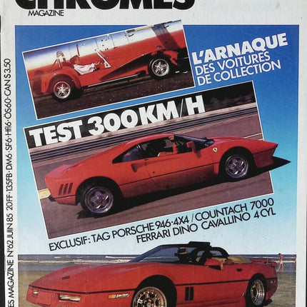 L'arnaque des voitures de collection - Auto chromes - n° 62 - 1985 - revue magazine - voiture