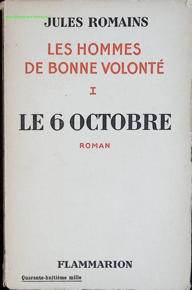 6. Oktober, Männer des guten Willens – Jules Romains – Buch