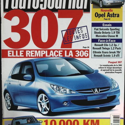 Peugeot 307 ersetzt den 306 - L'auto journal - Nr. 486 - 1998 - Zeitschriftenbericht - Auto