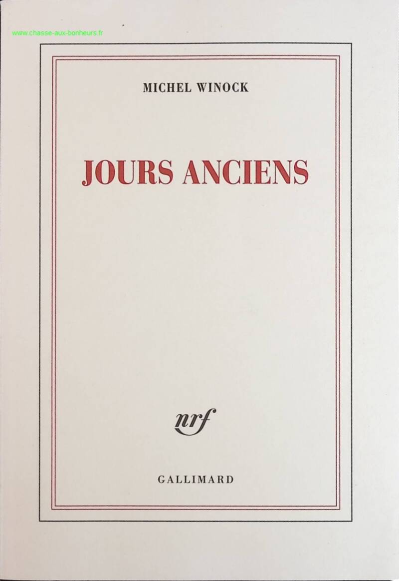 Ancient Days - Michel Winock - book