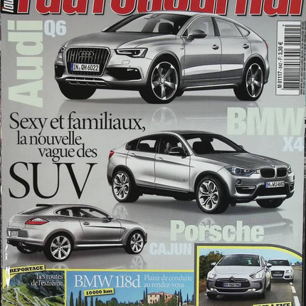 Audi Q6 BMW X4 - L'auto journal - n° 842 - 2011 - magazine review - car