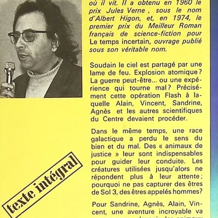 Les animaux de justice – Albert Higon – roman science-fiction société animaux dystopie occasion - livre