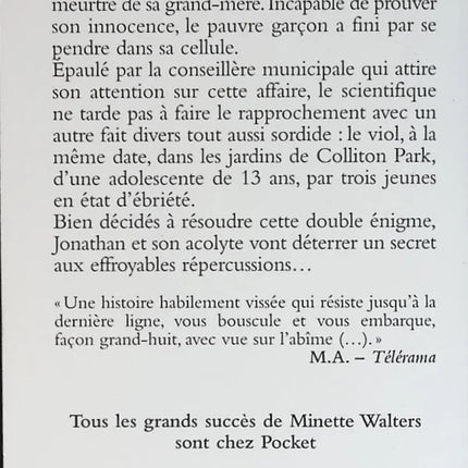 The Vanishing of Colliton Park - Minette Walters - book