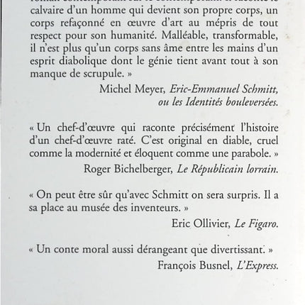 Lorsque j'étais une œuvre d'art - Eric-Emmanuel Schmitt - livre