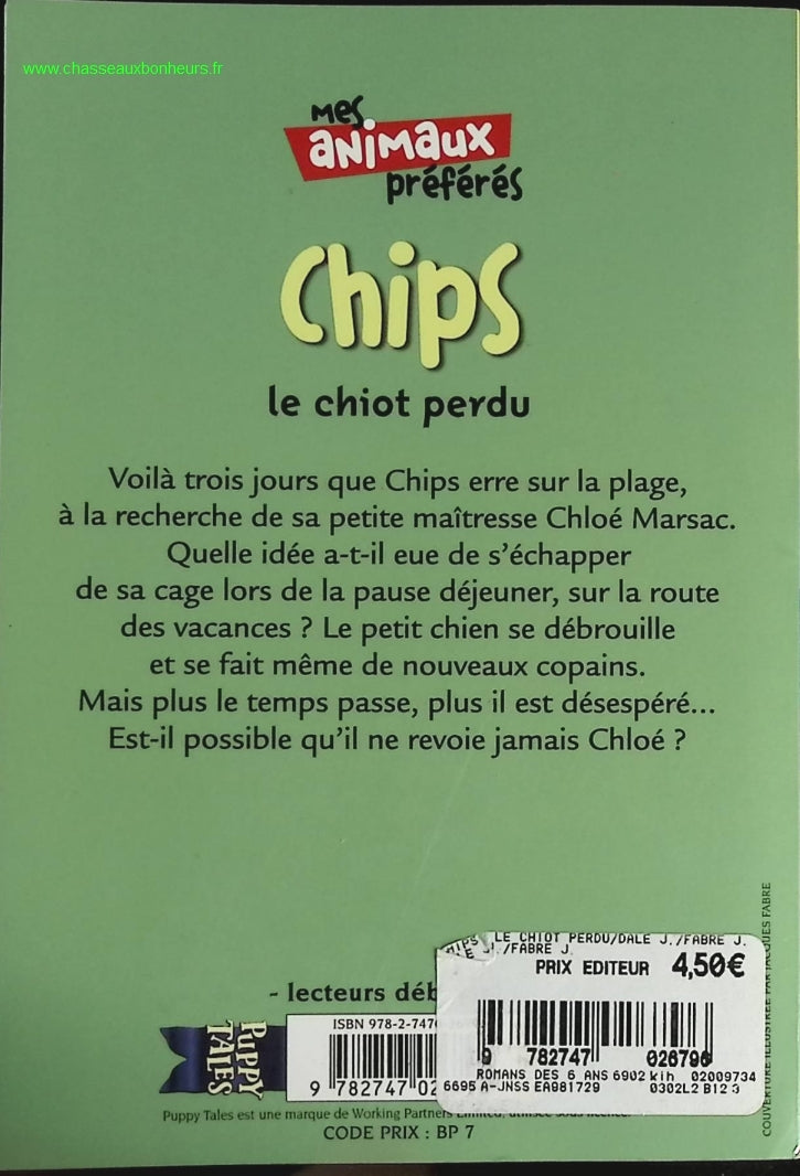 Chips le chiot perdu - Jenny Dale - livre