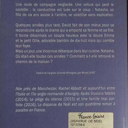 La disparue de Noël - Rachel Abbot - livre
