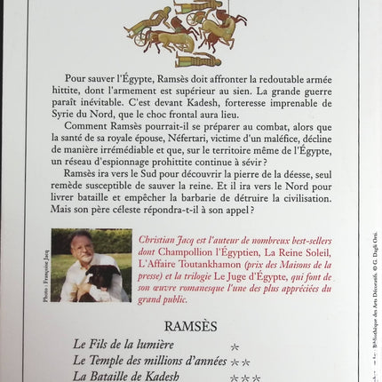 La Bataille de Kadesh tome 3 Ramsès - Christian Jacq - livre
