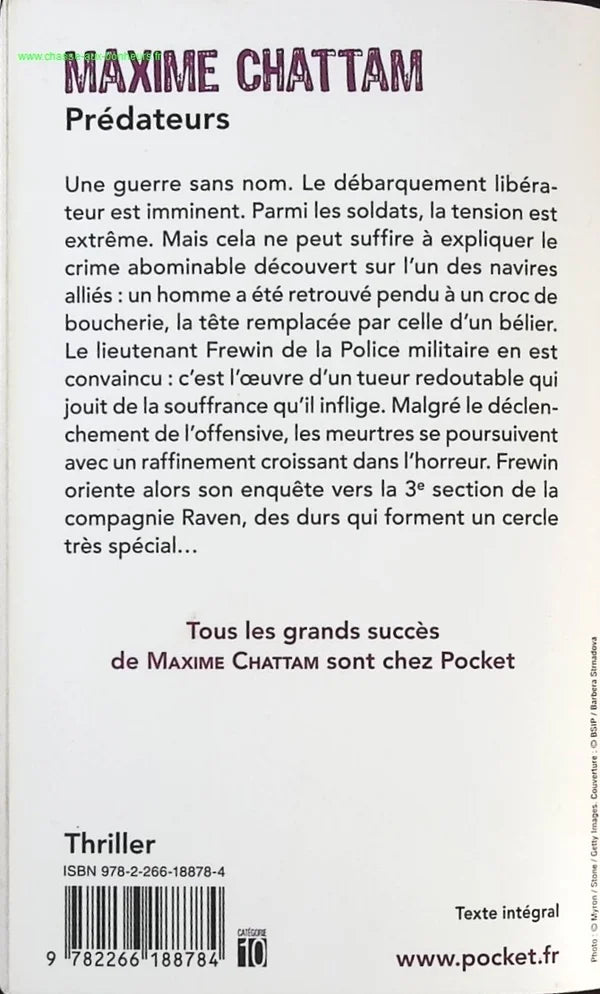 Predators - Maxime Chattam - Book