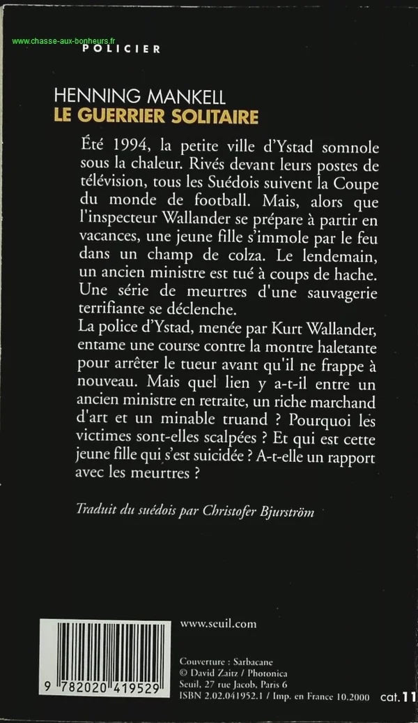 The Lone Warrior - Henning Mankell - book