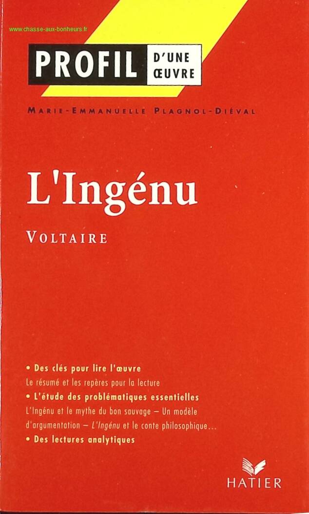 L'Ingénu de Voltaire - M.-E. Dieval - livre