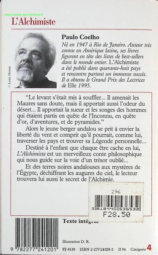 L'alchimiste - Paulo Coelho - Livre