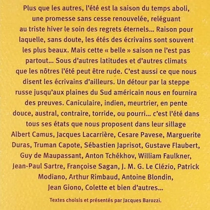 Le goût de l'été - Collectifs - livre