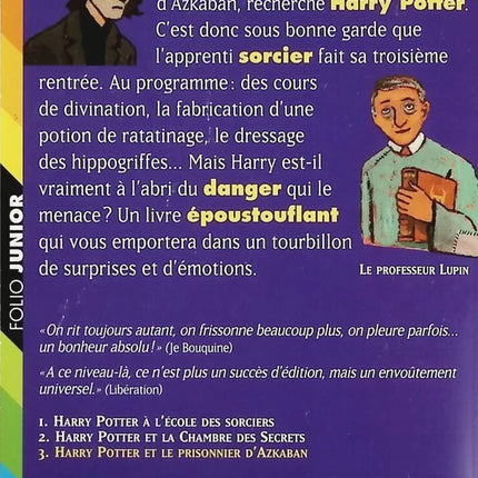 Harry Potter et le Prisonnier d’Azkaban – J.K. Rowling tome 3 saga fantastique magie Sirius Black - Livre