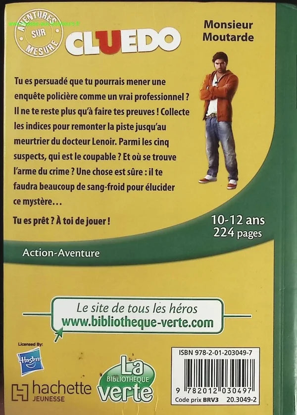 Cluedo Tailor-Made Adventures 01 - Mr. Mustard - Green Library - Book