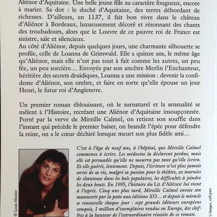 Le Lit d’Aliénor – Mireille Calmel – roman historique médiéval Aliénor d’Aquitaine – livre occasion - livre