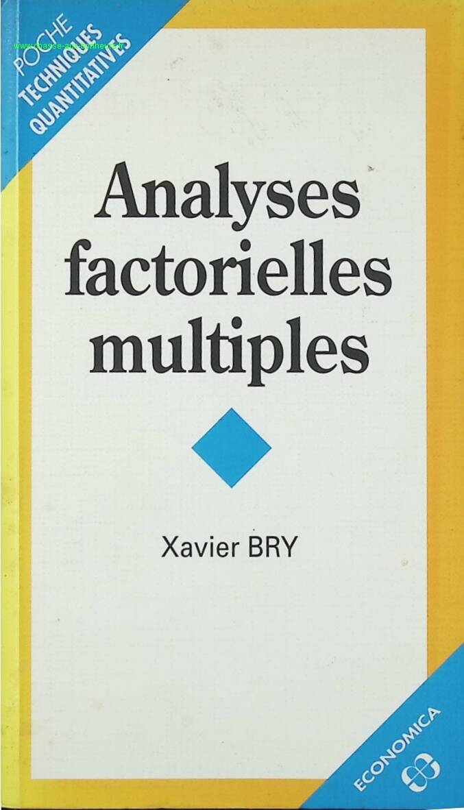 Multiple Factor Analysis - Xavier Bry - book