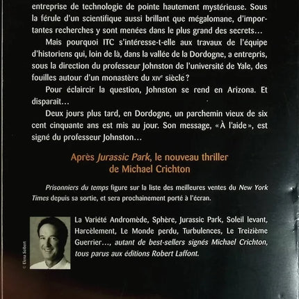 Prisonniers du temps - Michael Crichton - livre