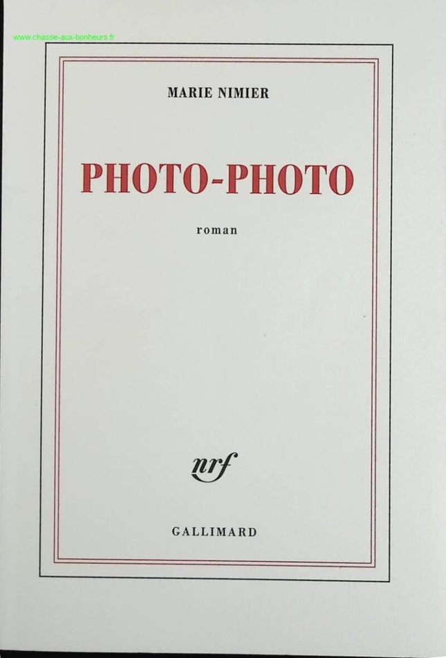 Photo-Photo - Marie Nimier - book